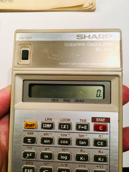 Sharp EL-504 Vintage Calculator Made in Japan in 1979 - Working