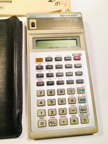 Sharp EL-504 Vintage Calculator Made in Japan in 1979 - Working