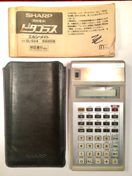 Sharp EL-504 Vintage Calculator Made in Japan in 1979 - Working