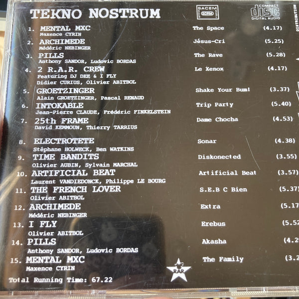 Tekno Nostrum CD - A Rave Age Techno Sampler