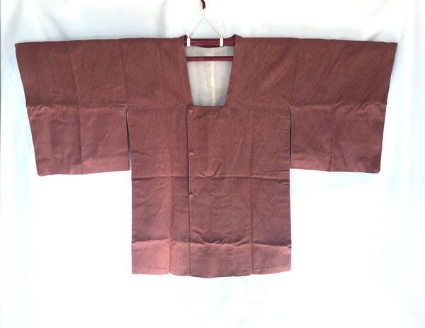 Traditional Japanese kimono coat - casual mauve taupe michiyuki
