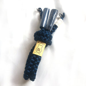 Haori himo for men - dark blue - set with hooks